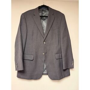 Stafford Essentials Men's 42R Charcoal Gray Wool Blend Suit Blazer Jacket